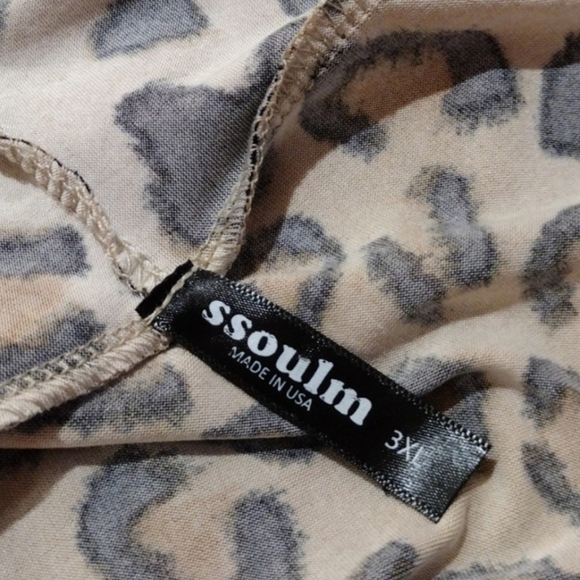 Ssoulm Cheetah Print Duster Cardigan - Picture 5 of 5